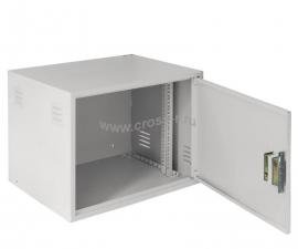 Настенный антивандальный шкаф, 9U, Ш600хВ470хГ450мм, серый ( EC-WS-096045-GY ) 