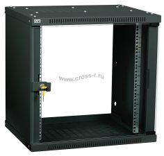 ITK Шкаф LINEA WE 9U 550x350мм дверь стекло черный ( LWE5-09U53-GF )