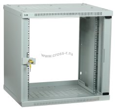 ITK Шкаф LINEA WE 6U 600x450мм дверь стекло серый ( LWE3-06U64-GF )