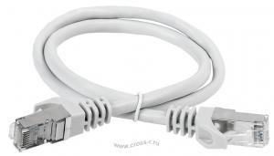 ITK Коммутационный шнур (патч-корд), кат.6А S/FTP, LSZH, 10м, серый ( PC01-C6ASL-10M ) 